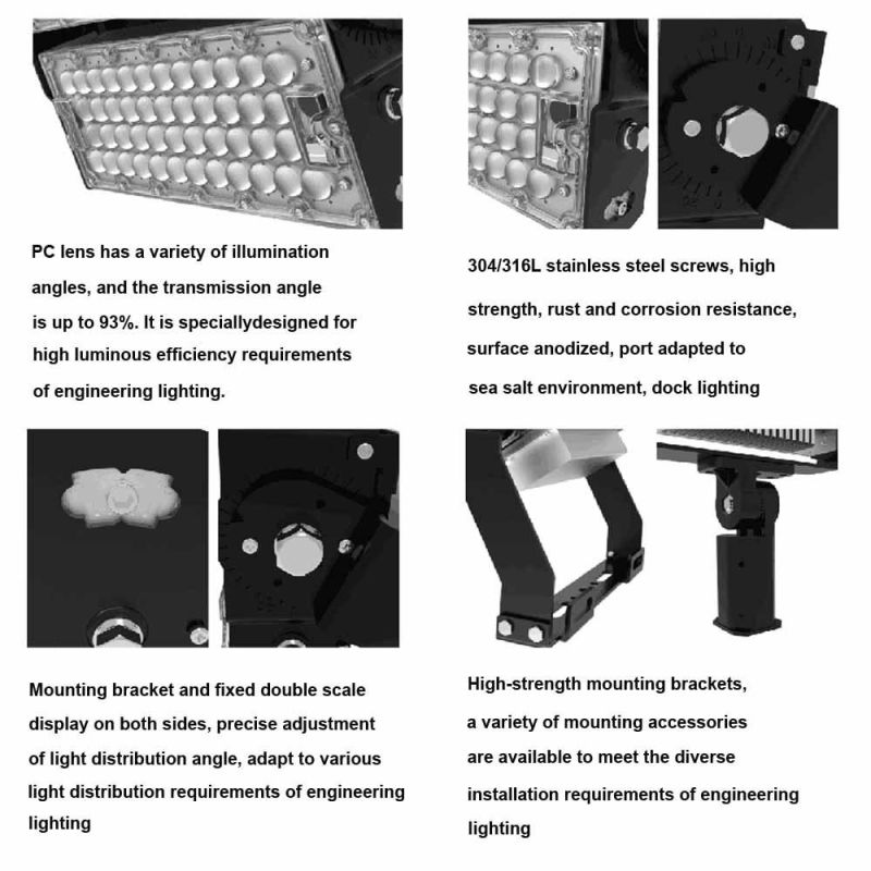 200W High Quality LED Flood Light with Ce RoHS LED Sports Stadium Light