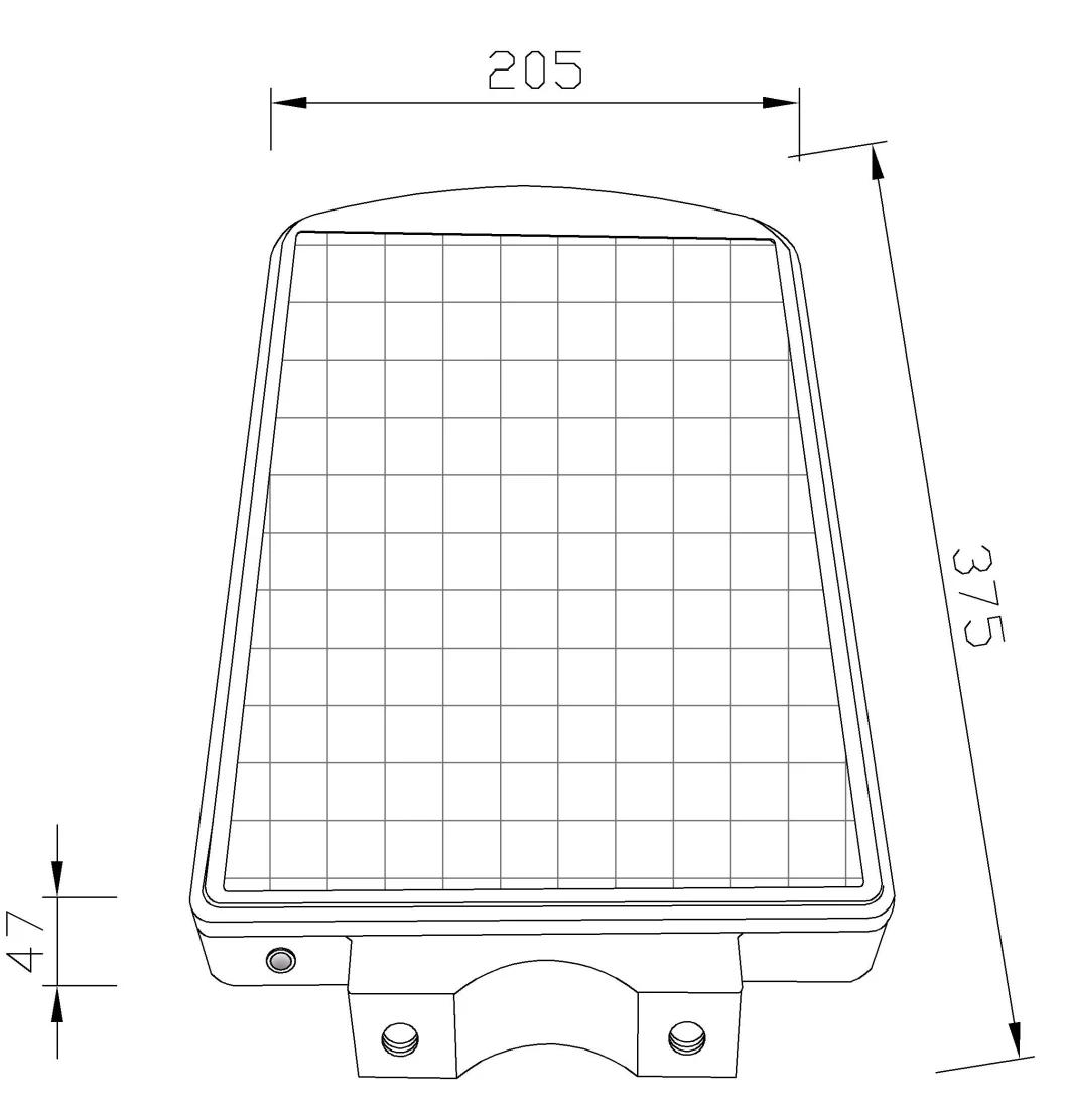 Outdoor High Efficiency Energy Saving Waterproof IP65 LED Solar Street Light with Panel