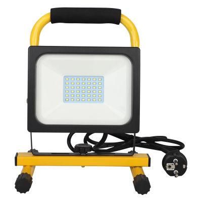LED Flood Light 30W with Cable and Plug IP65 Waterproof Outdoor LED Flood Light
