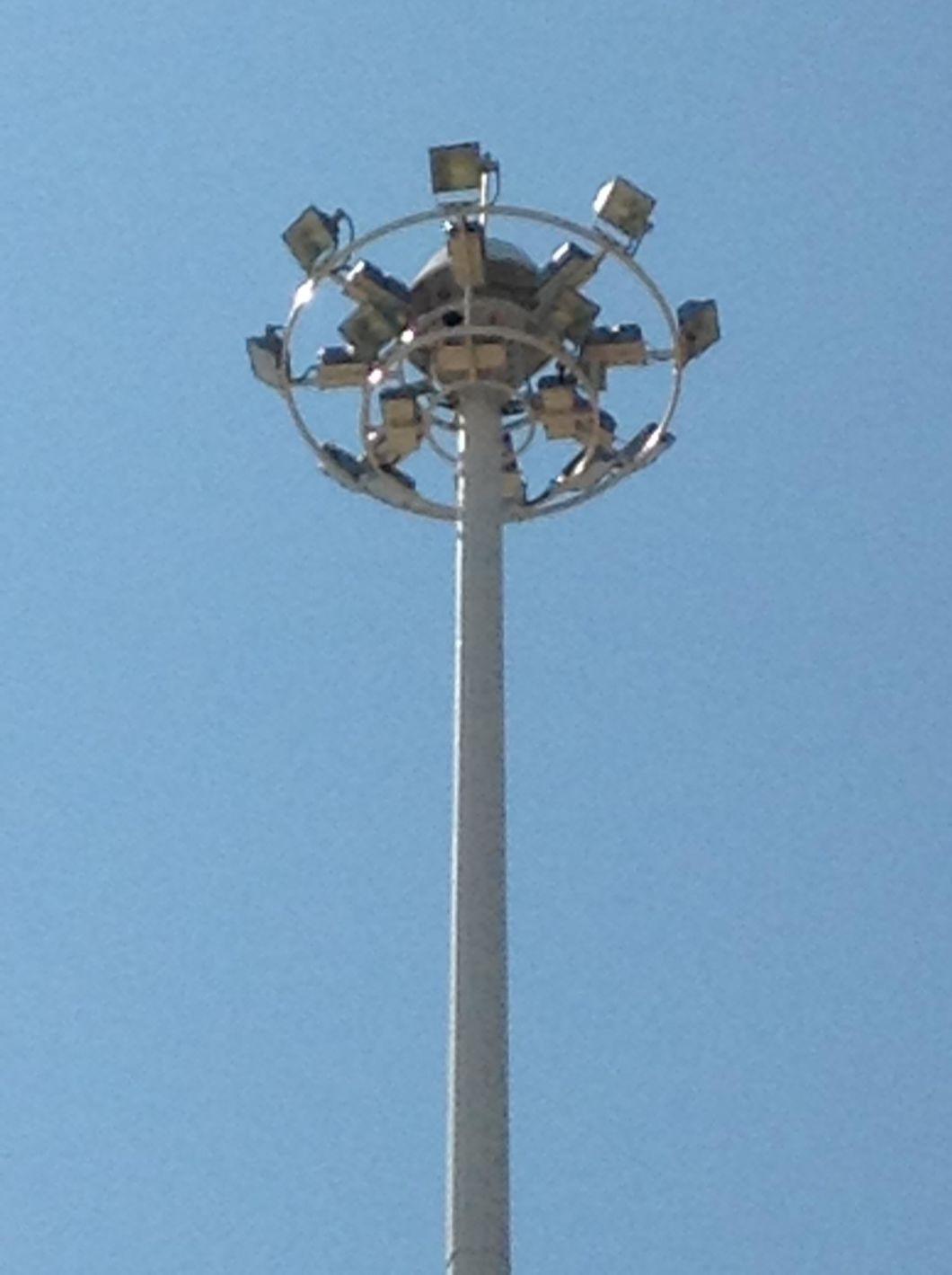 IP66 Hot-DIP Galvanized Steel 500W 52m High Mast Lighting Factory Price