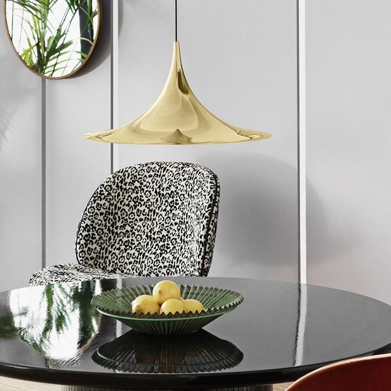 2022 Indoor Industrial Light Fitting Gold Black Aluminum Pendant Light Vintaget for Coffee Shop