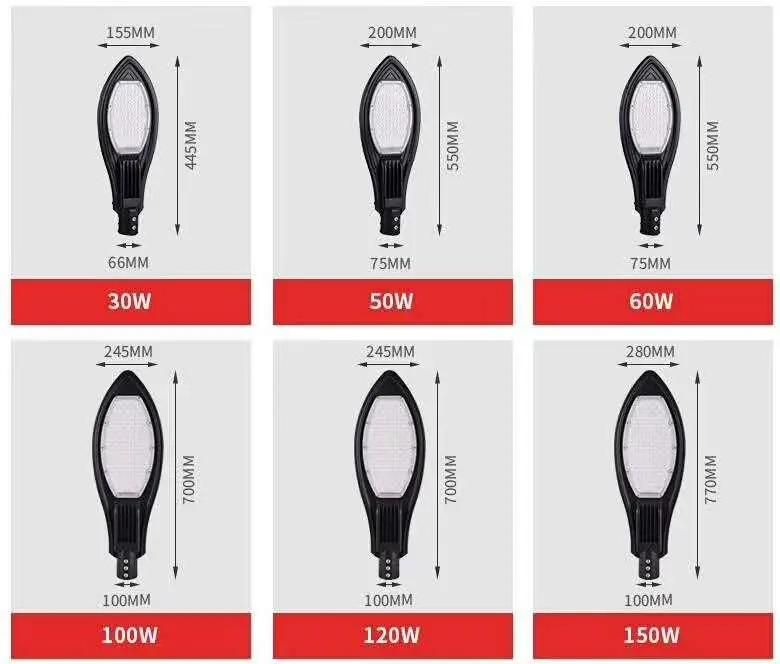 Street Lighting 3000K/4000K/5000K 150W CE RoHS 50000hours Working Lifetime