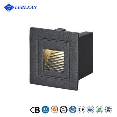 Outdoor Square Wall Foot Lamp 2W Recessed Lighting Square 1W LED Step Light LED Stair Light