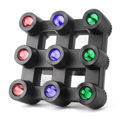 9PCS LED Matrix Light Blinder Stage Lighting for Disco Wedding