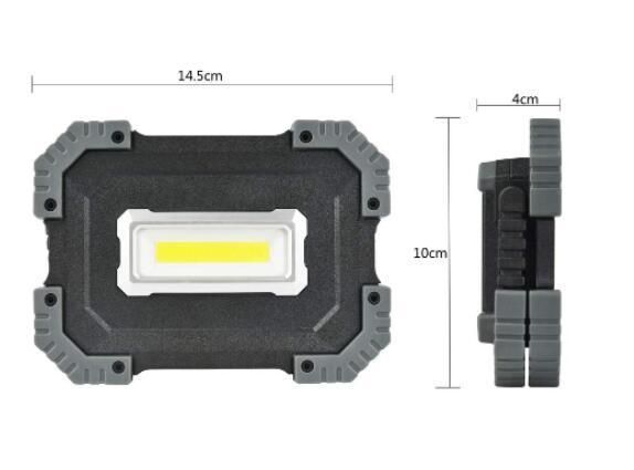 1000 Lumens COB Rechargeable Jobsite Area Light