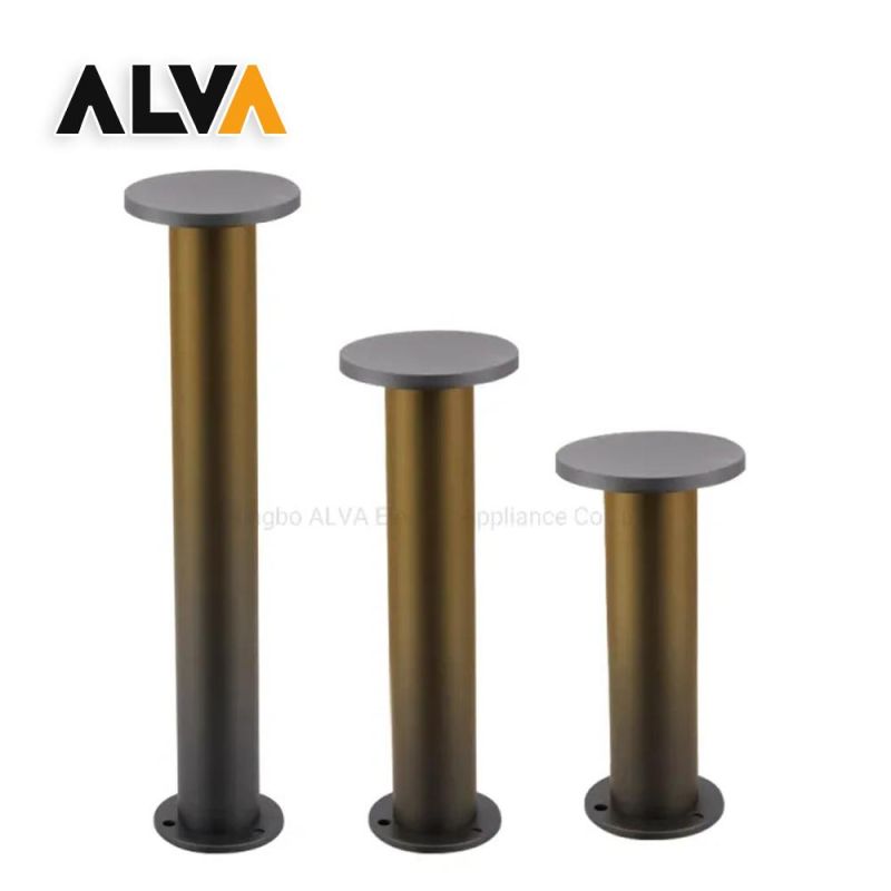 250mm 12W LED Bollard Aluminium Outdoor Lighting