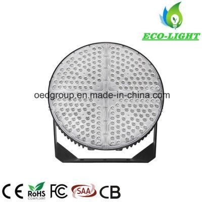 5 Years Warranty IP66 MW Driver 600W Airport Lighting LED Round Shape Square Flood Lighting