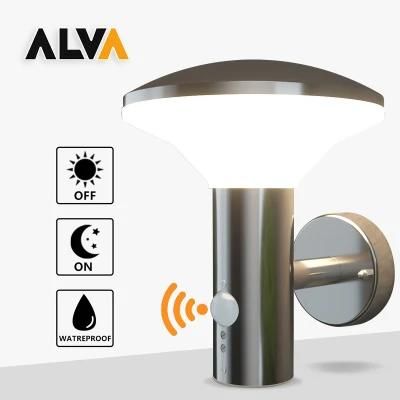 Stainless Steel and PC Diffuser LED Wall Lights with Sensor for Outdoor