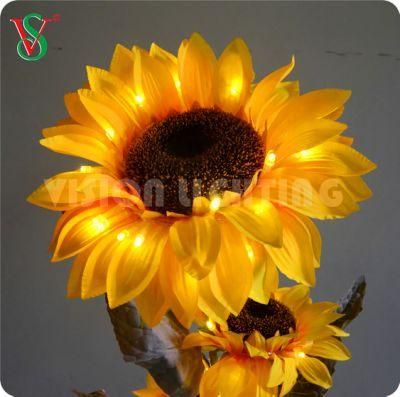 Garden Use IP44 Christmas Decoration LED Sun Flower Light