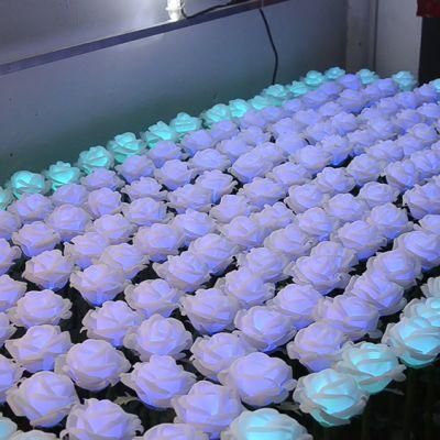 IP65 Christmas DMX 512 LED Decoration Insert Rosa Flower Light