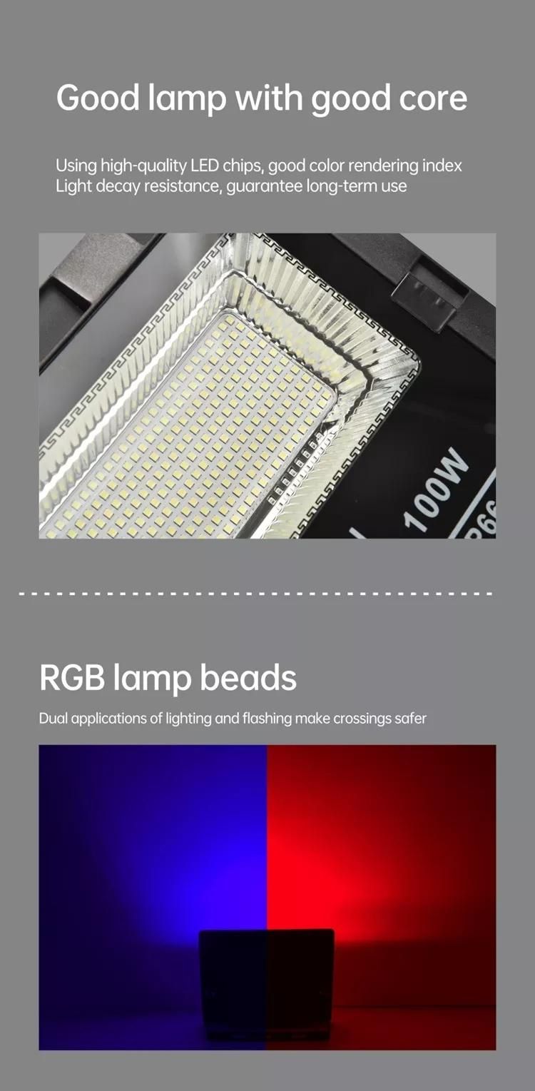 Waterproof IP66 60W LED Flood Lights Reflector Garden Solar Light