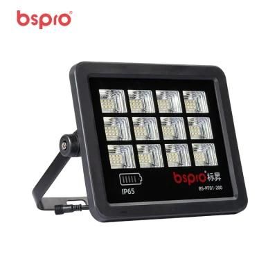 Bspro 200 Watt Waterproof Lights Outdoor Lighting Solar Cheap Flood Light LED with Remote Control