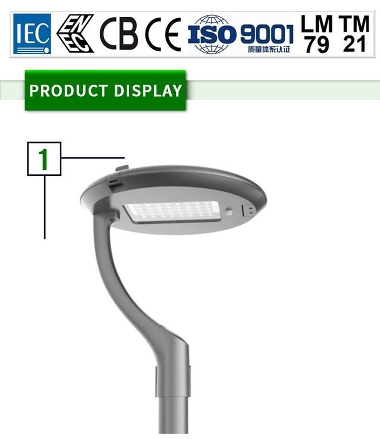 IP66 Ik10 Lm-80 Ce CB LVD ENEC 130lm/W 50W LED Garden Light with 7 Year Warranty