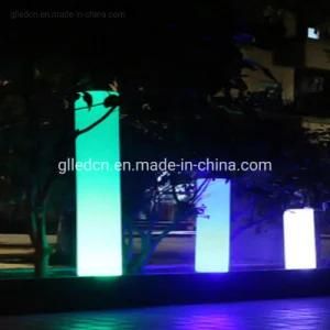 Waterproof RGB LED Outdoor Pillar Light for Garden Decoration