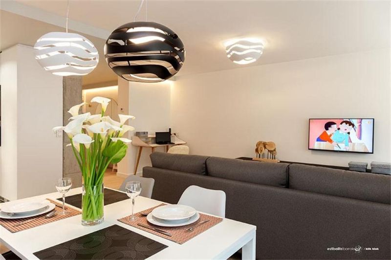 Tree Series C Materials LED Light Source Dimmable White Black Color Round LED Ceiling & Pendant Light