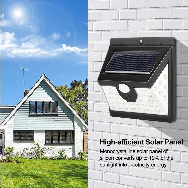 2021 New Arrivals Outdoor Solar Power Solar Wall Lamp 50W