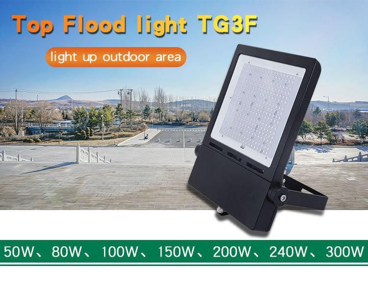 High Mast Flood Light Poel Tennis Court Stainless Steel Tapered Pole Mount LED Flood Light