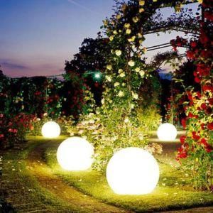 RGB Modern Garden Plastic Battery Floating Waterproof LED Ball Lights for Sale
