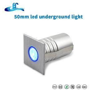 1W 3W Recessed RGB LED Stair Deck Underground Lamp