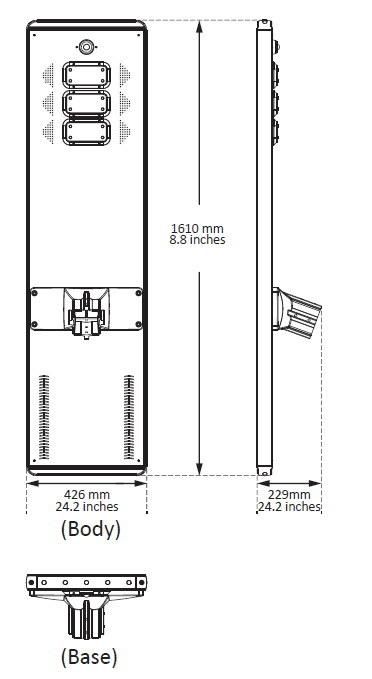 All in One Integrate Solar LED Street Light 30W