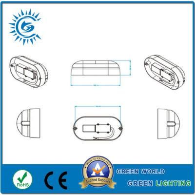 195*105*55mm PC+ABS 7W LED Bulkhead Light
