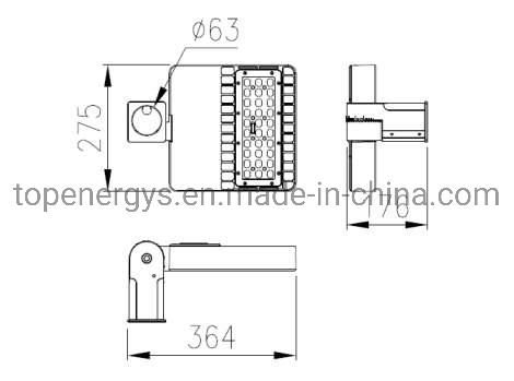 LED Parking Area Lamp Floodlight 50W Street Light Parking Lot Shoebox