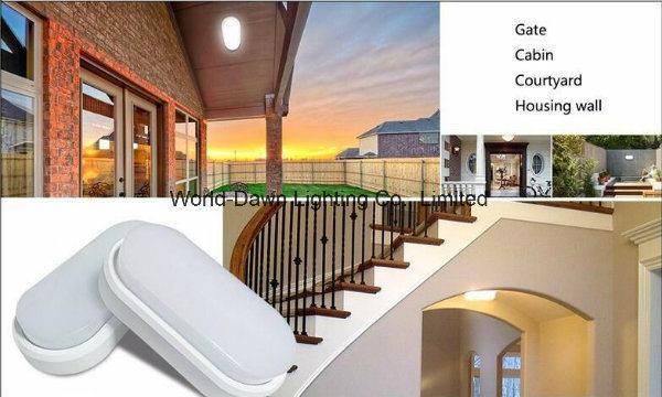 Bulkhead IP65 Outdoor Using in Yard Corridor Garden Park Oval or Round Wall Lamp Light Ceiling Light for Balcony Use