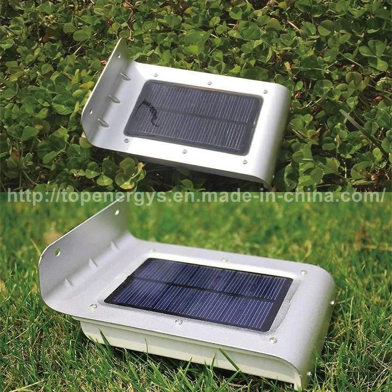 16 LED Sound Motion Sensor Solar Lights Wireless Waterproof Exterior Solar Security Wall Mount Light for Garden Backyard