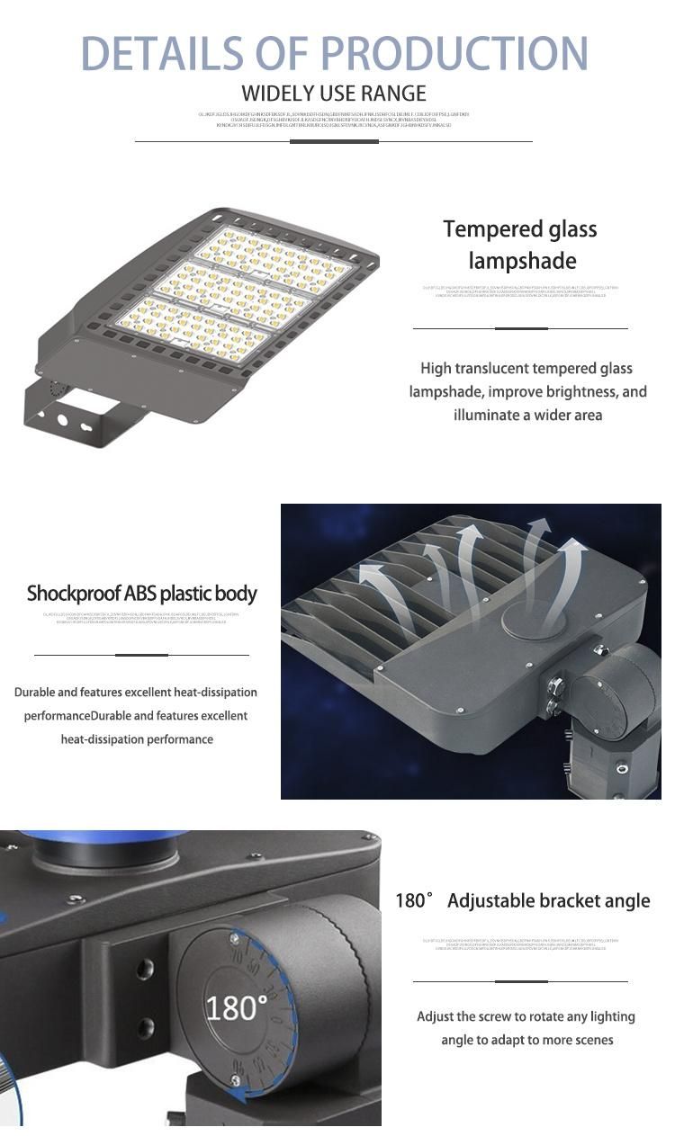 High Lumen quality Outdoor 100W Aluminum Control 40W LED Street Light