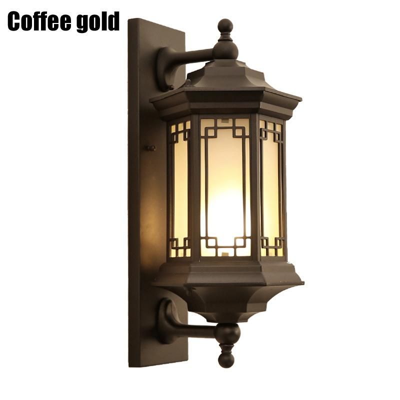 Outdoor Waterproof Courtyard Wall Lamp Outdoor Retro Outdoor Balcony Exterior Wall Door Lamp (WH-HR-45)