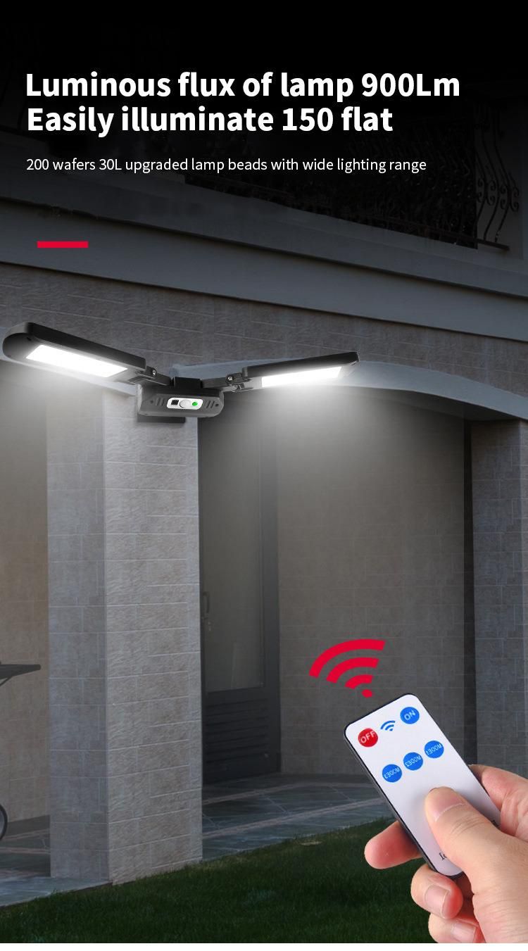 LED Solar Light Outdoor Waterproof Human Body Sensor Light Solar Wall Light Garden Lighting Street Light