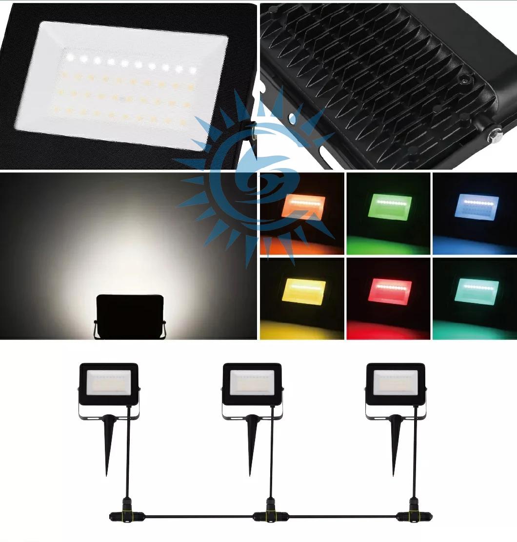 CE RGB Color Changing Floodlight Smart WiFi LED Flood Light IP65