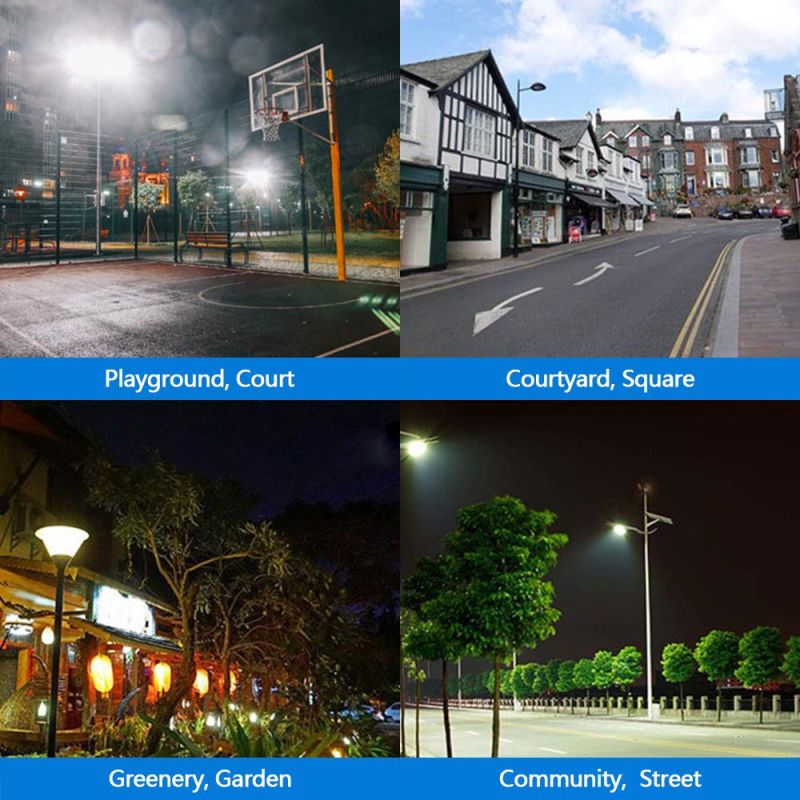 Outdoor Waterproof All in One IP65 LED Road Lamp Roadway Garden Yard Smart with Motion Sensor SMD 90W Integrated LED Solar Light LED Street Light