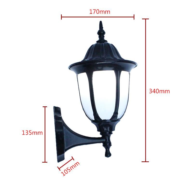 Europe Outdoor Wall Lamp Waterproof Garden Lights Retro Creative Fence Lighting Black Wall Light (WH-HR-62)