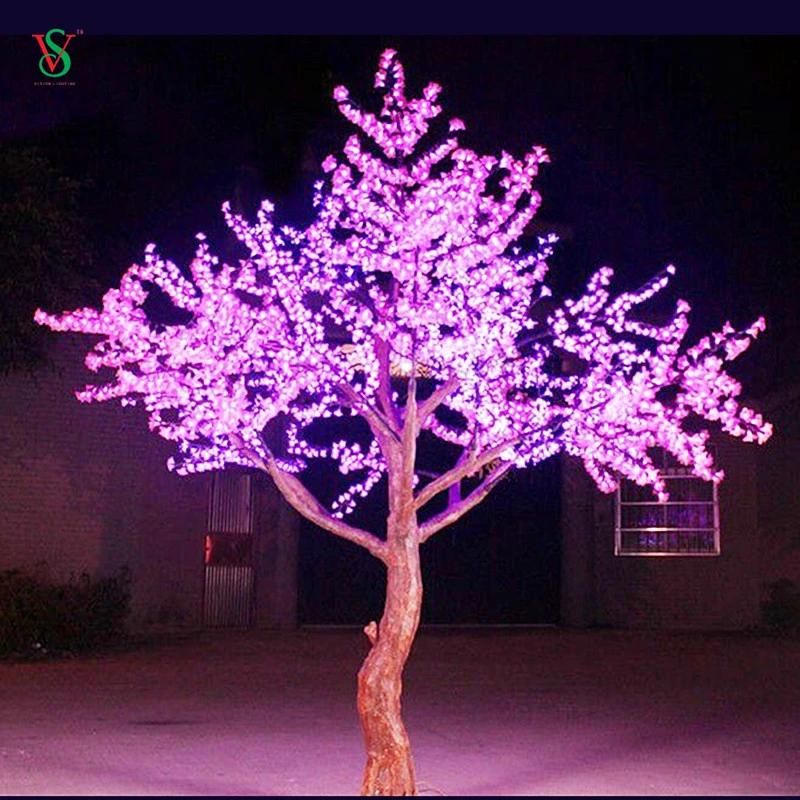 Light up Artificial White Cherry Blossom Light for Garden Decoration