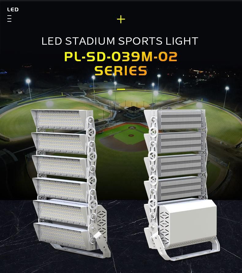TUV CB SAA CE Approved LED Flood Light 1000W LED Stadium Sports Field Light