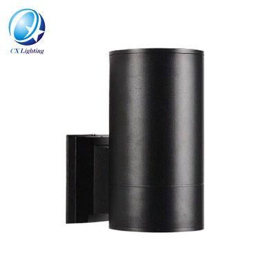 Black Cylinde 6W Modern Sconce Black Light IP65 Waterproof Outdoor Landscape Lamp Wash Wall Lights for House Wall Lamps