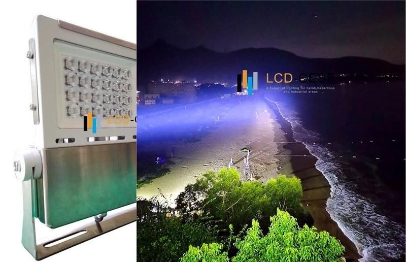 High Lumen Output 5000K IP68 Marine Grade LED Floodlight (stainless steel housing 316)