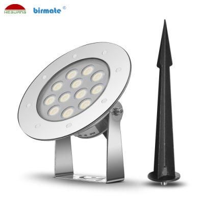 Ik10 9W SS316L Stainless Steel Body Materila LED Garden LED Light with Tempered Glass