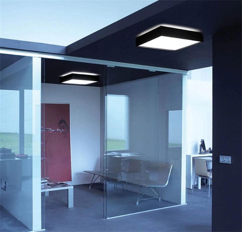 Quadrat C Modern LED Hotel Indoor Lighting Acrylic Wooden Ceiling Lamp Living Room LED Ceiling Light