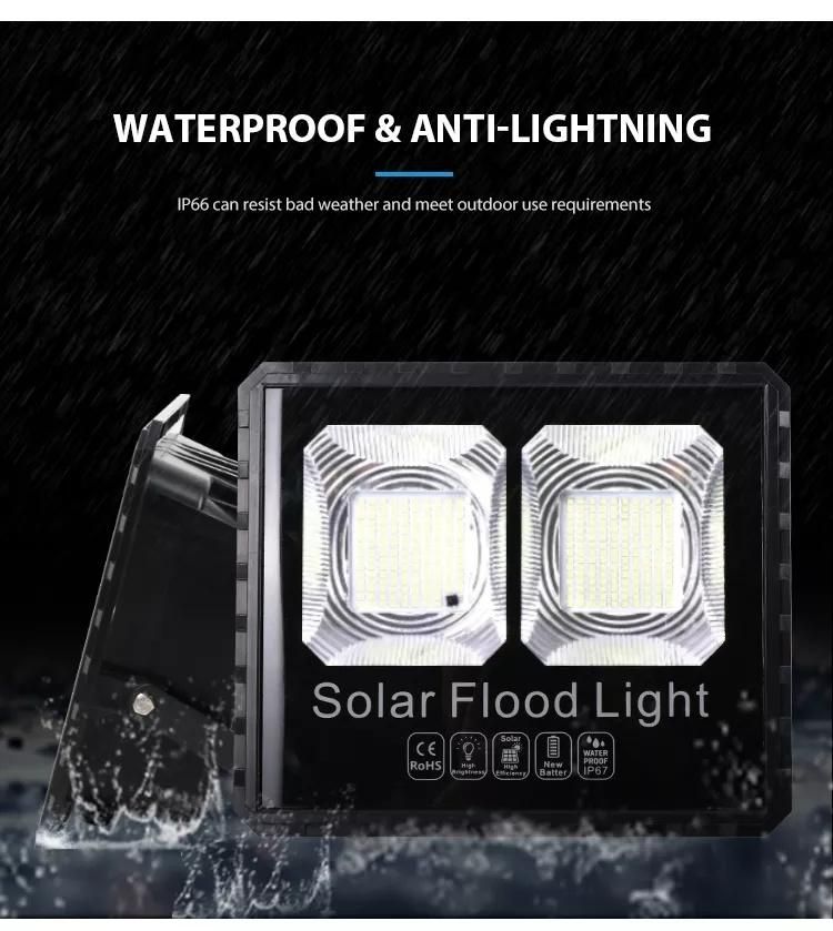 25W Remote Control Flood Light Modern Solar LED Garden Light