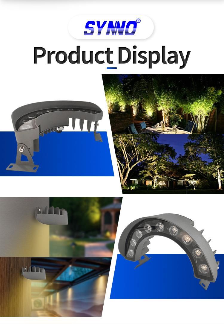 Landscape RGB 9W 12W Tree Hug Corrugated Modern Garden Light