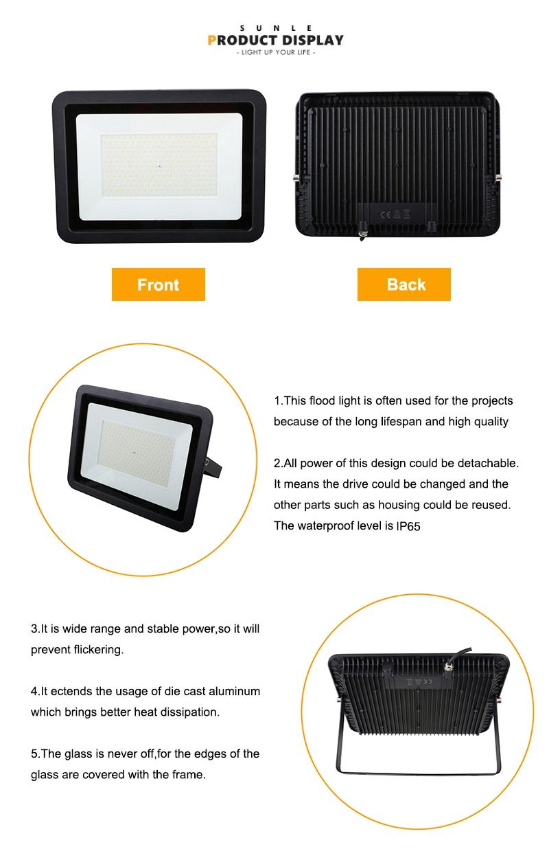 CE RoHS Certification Outdoor LED Lighting Waterproof Floodlight 10W 20W 30W 50W 80W 100W 150W 200W 300W 400W COB SMD LED Flood Light with 3-Year Warranty