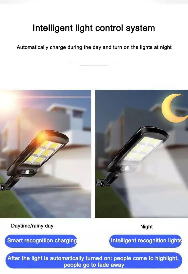 Super Bright PIR 200W System Smart Controller LED Solar Street Light Driver Round Street Light