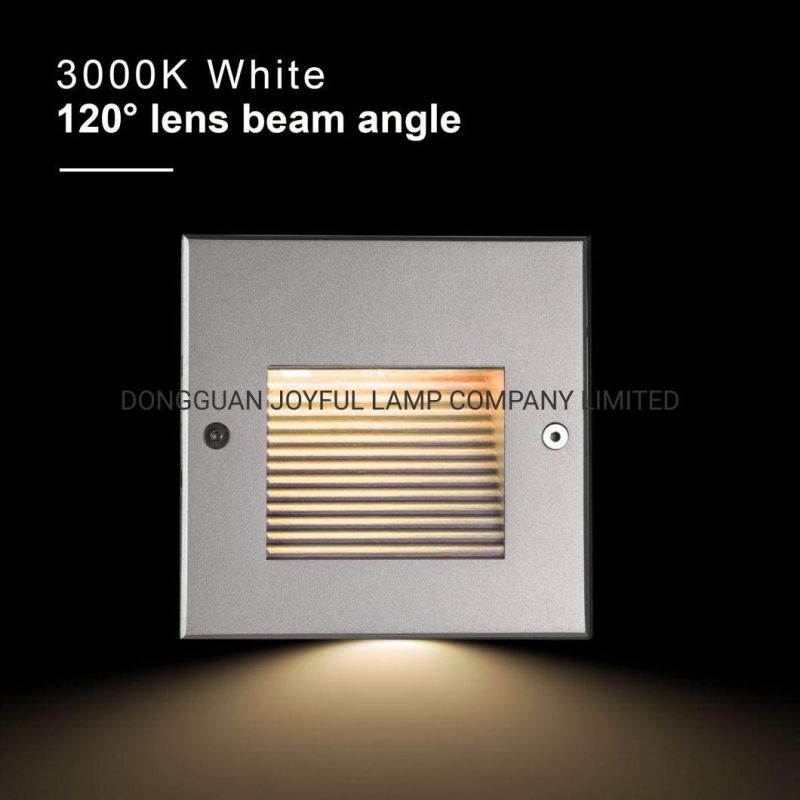 120 Degree LED Recessed Step Light Low Volatge 24VDC LED Outdoor Wall Light