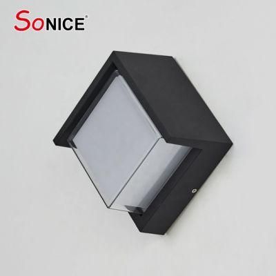 Die Casting Aluminium Surface Wall Mounted Square LED Wall Lights for Household Hotel Garden Villa Building Corridor
