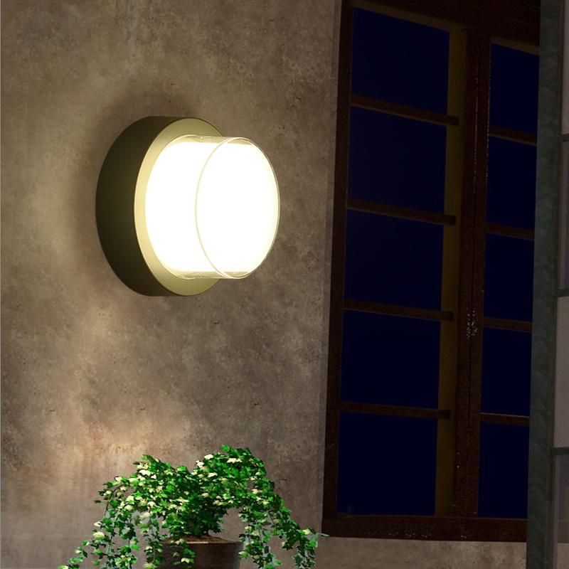 Creative Waterproof Aisle Sconce Corridor Step Round Simple Outdoor Porch Light (WH-HR-44)