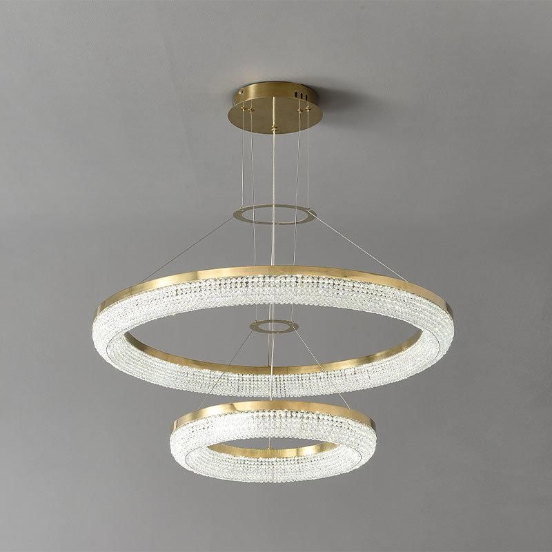 2022 Hot Sale Modern Light Luxury Chandelier Villa Living Room Pendant LED Lamp Chandelier