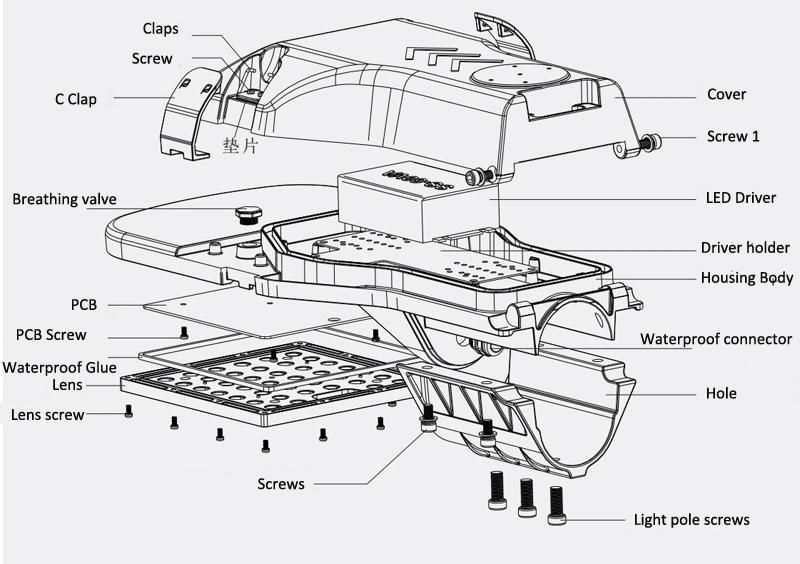 Factory Price Ultra Brightness Die Casting Aluminum Housing Highway Streetlight Outdoor 100W 150W 200W LED Street Light