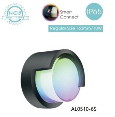 RoHS Approved Plastic PC Garden Light with Motion Sensor Wall Lighting